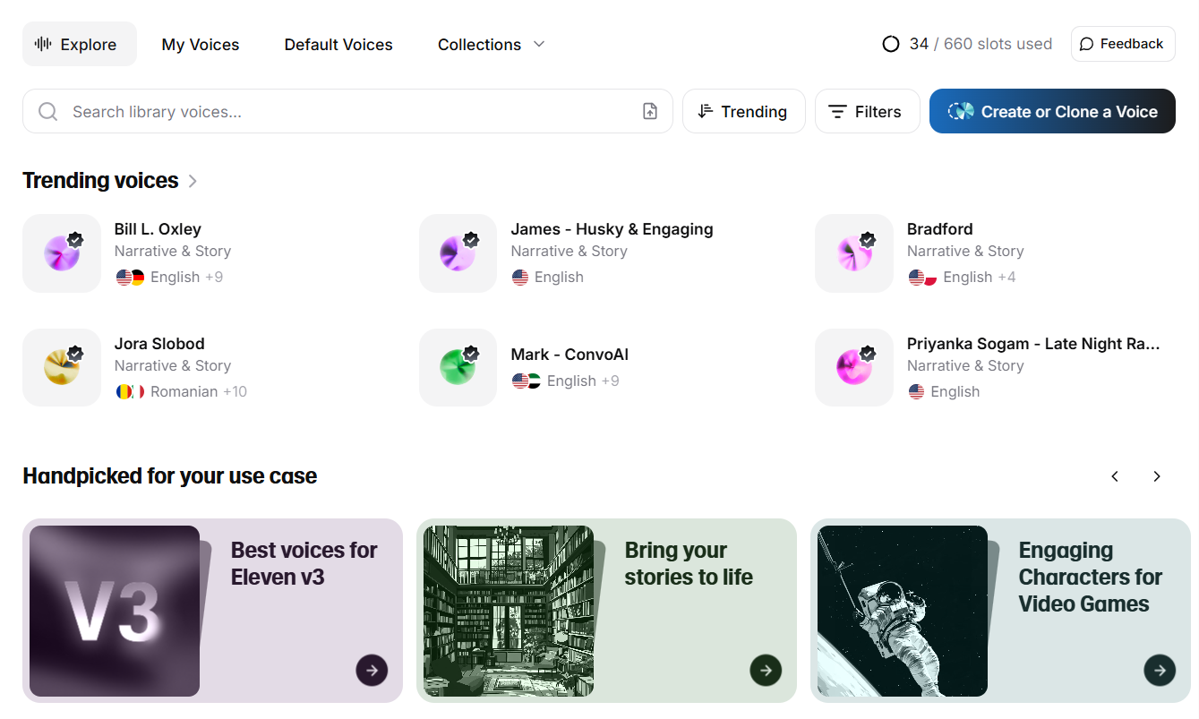 ElevenLabs screenshot