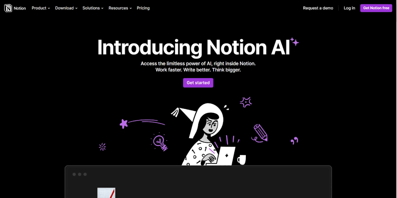 Notion AI screenshot